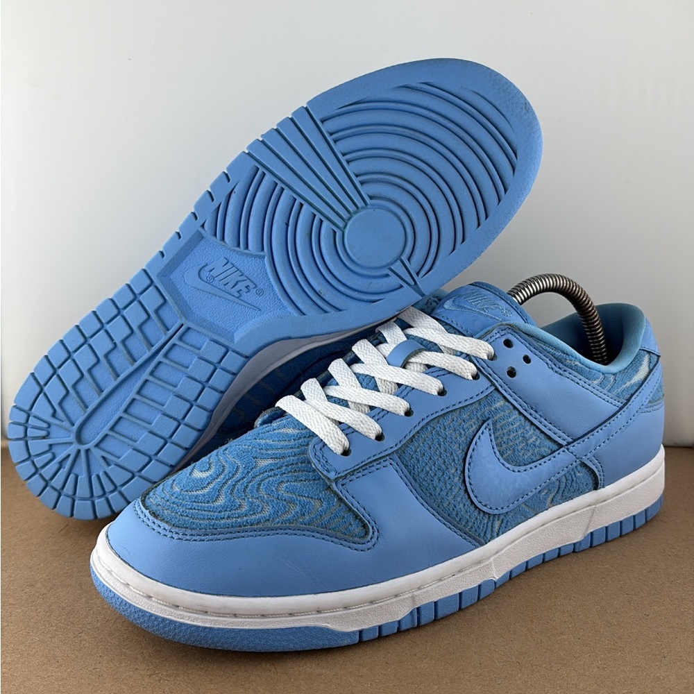 Nike Dunk Low Retro PRM UNC University Blue White Shoes FN6834412 Men’s size 8